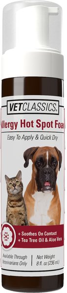 VetClassics Allergy Hot Spot Dog & Cat Foam, 8-oz bottle slide 1 of 8