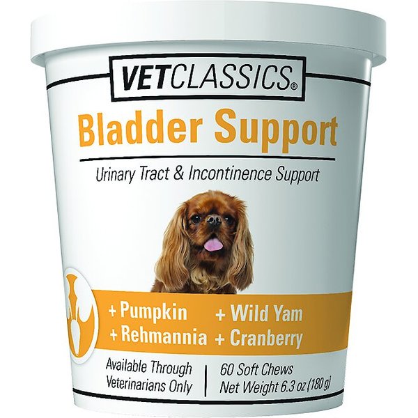 VETCLASSICS Incontinence Support Chewable Tablets Dog Supplement