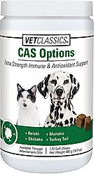 VetClassics CAS Options Extra Strength Immune & Antioxidant Support Dog & Cat Supplement, 120 count