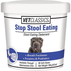 VetClassics Stop Stool Eating Soft Chews Dog Supplement, 90 count