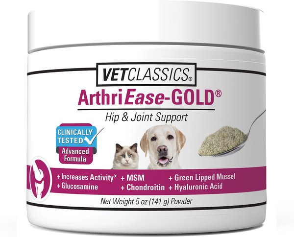 VetClassics ArthriEase-GOLD Hip & Joint Support Powder Dog & Cat Supplement, 5-oz bottle slide 1 of 8