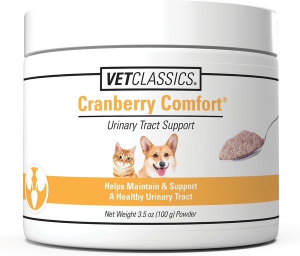 VetClassics Cranberry Comfort Urinary Tract Support Powder Dog & Cat Supplement, 3.5-oz bottle slide 1 of 8