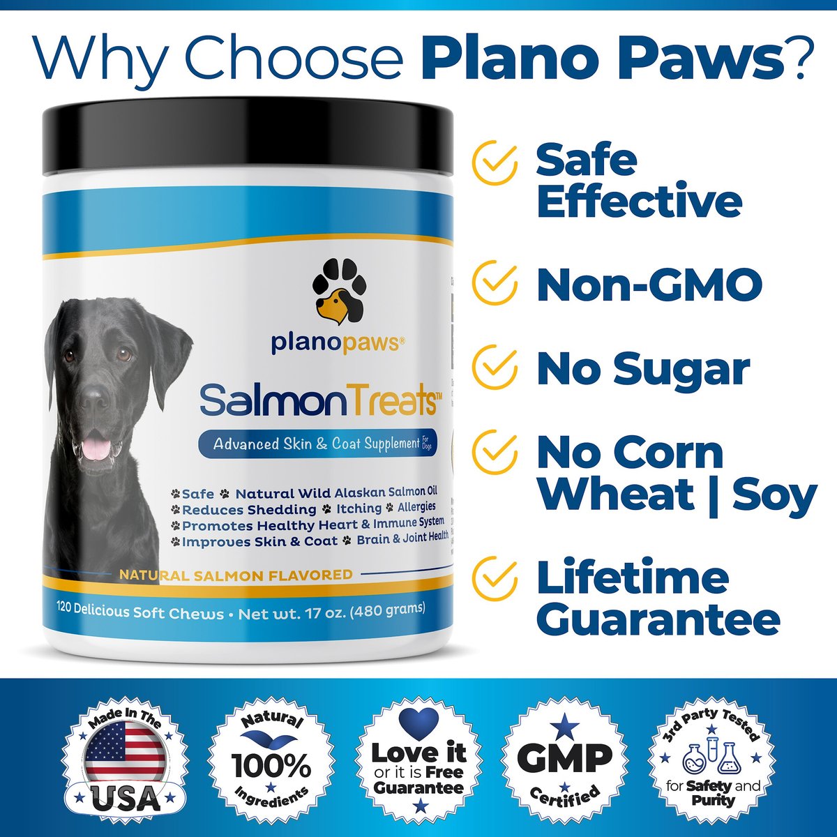 Plano paws sale salmon chews