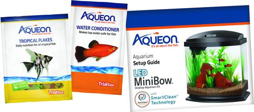 Show full view: Aqueon LED MiniBow SmartClean Fish Aquarium Kit, Blue, 1-gal slide 4 of 11