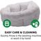 Show in main carousel: FurHaven Luxury Faux Fur Self-Warming Hi-Lo Donut Cat & Dog Bed, Gray, Small slide 7 of 10