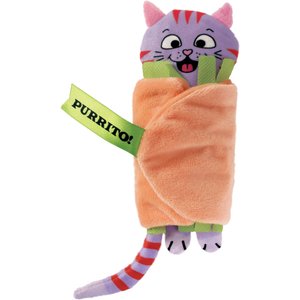 KONG Pull-A-Partz Purrito Plush Cat Toy with Catnip