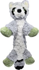KONG Low Stuff Flopzie Raccoon Squeaky Plush Dog Toy, Medium