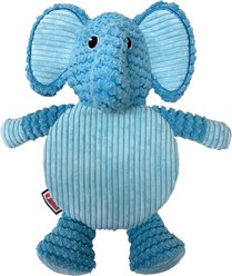 KONG Low Stuff Crackle Tummiez Elephant Squeaky Plush Dog Toy, Large