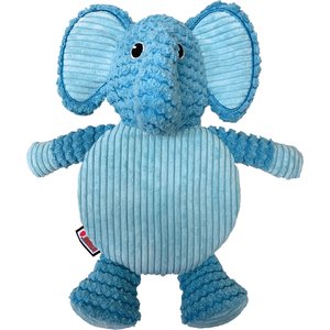 KONG Low Stuff Crackle Tummiez Elephant Squeaky Plush Dog Toy, Large