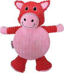 KONG Low Stuff Crackle Tummiez Pig Squeaky Plush Dog Toy, Large slide 1 of 4