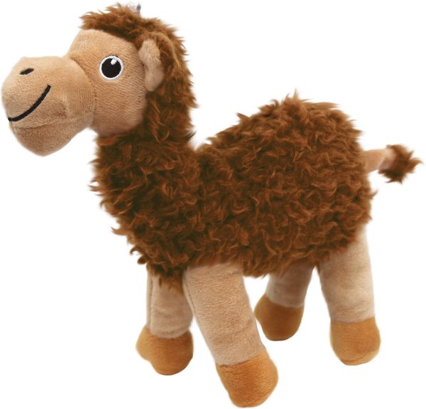 KONG Shakers Passports Camel Squeaky Plush Dog Toy, Medium slide 1 of 4