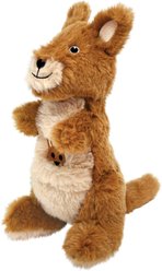 KONG Shakers Passports Kangaroo Squeaky Plush Dog Toy, Medium