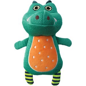 KONG Whoopz Gator Squeaky Plush Dog Toy, Small
