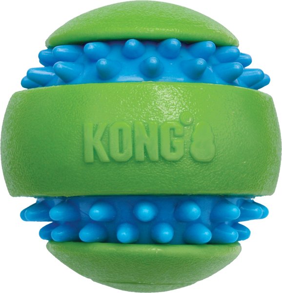 KONG Squeezz Goomz Ball Squeaky Plush Dog Toy, Medium slide 1 of 4