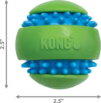 Show full view: KONG Squeezz Goomz Ball Squeaky Plush Dog Toy, Medium slide 3 of 6