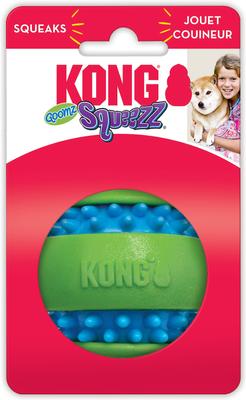 Show full view: KONG Squeezz Goomz Ball Squeaky Plush Dog Toy, Medium slide 5 of 6