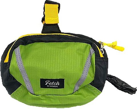 Fetch Pet Products Double Doodie Poop Bag Holder & Treat Pouch, Green slide 1 of 3