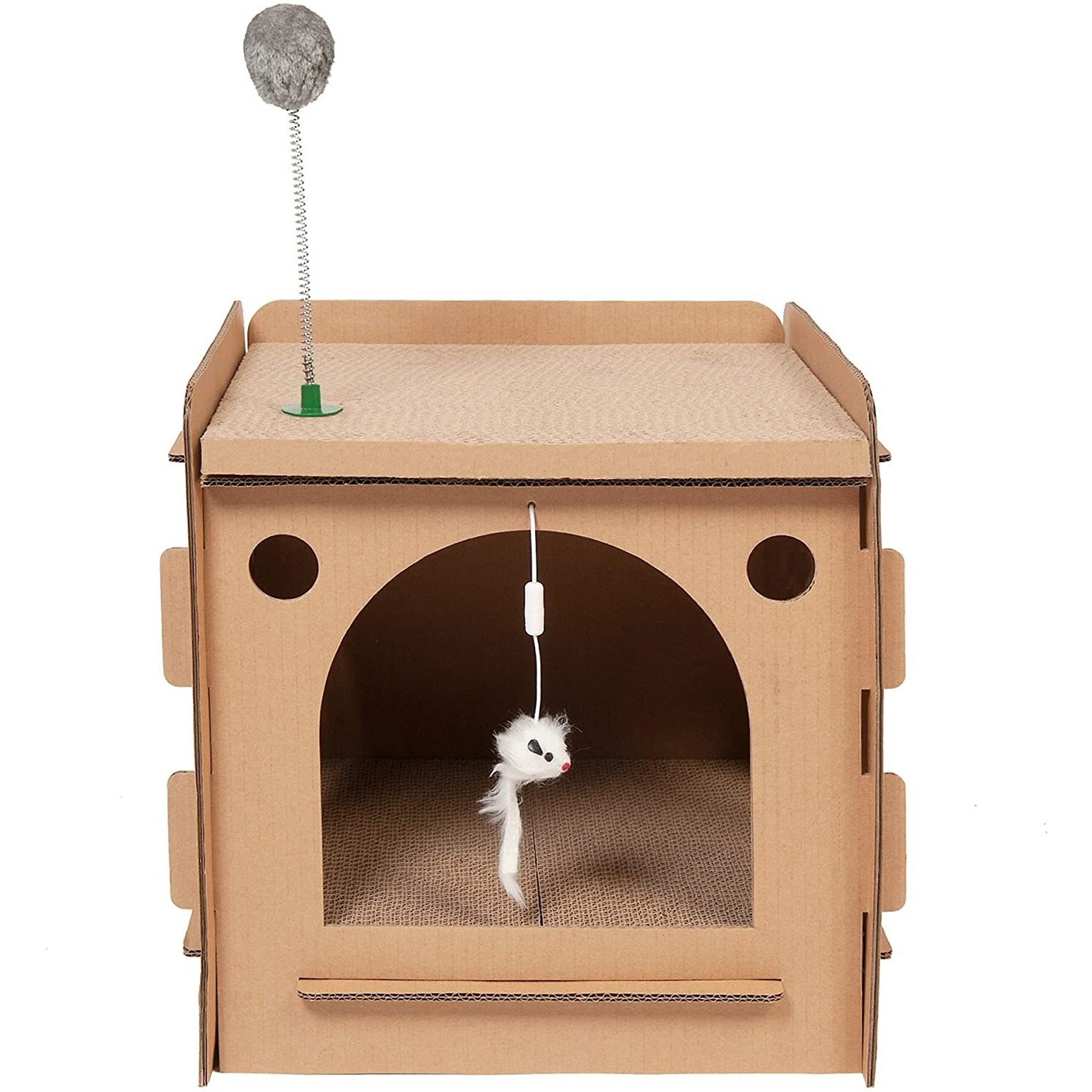 Tiger Tough Condo Hideaway Corrugated Cat Scratcher