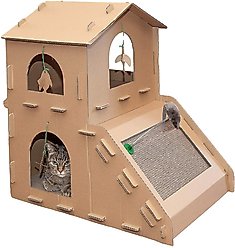 Tiger Tough Townhouse Playground Corrugated Cat Scratcher
