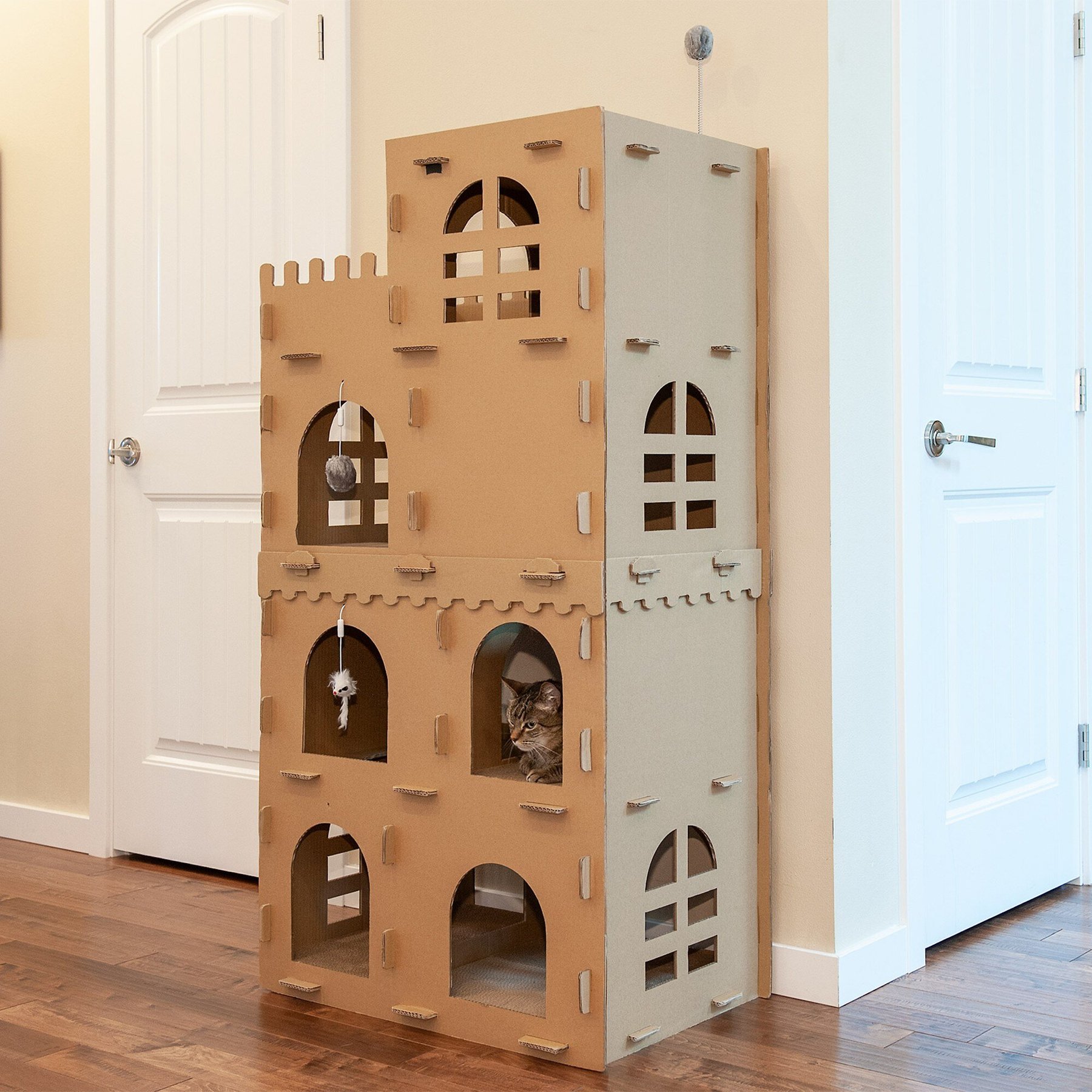 Tiger Tough Castle Playground Corrugated Cat Scratcher