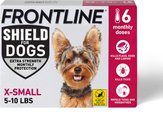 Frontline Shield Flea & Tick Treatment for Extra Small Dogs, 5 - 10 lbs, 6 doses (6-Month Protection)
