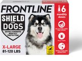 Frontline Shield Flea & Tick Treatment for Extra Large Dogs, 81 - 120 lbs, 6 doses (6-Month Protection)