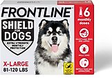 Frontline Shield Flea & Tick Treatment for Extra Large Dogs, 81 - 120 lbs, 6 doses (6-Month Protection)