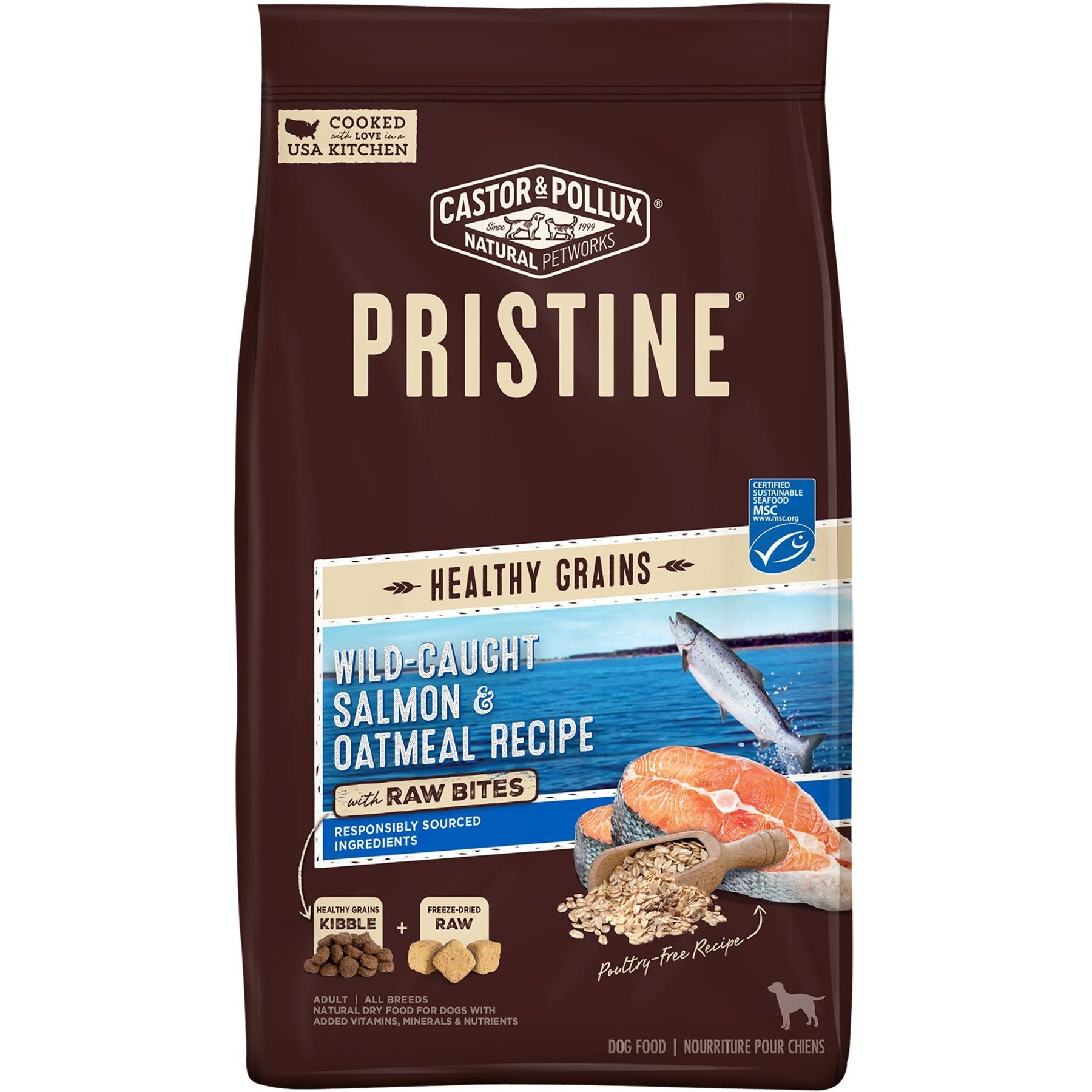 CASTOR POLLUX Pristine Healthy Grains Wild Caught Salmon