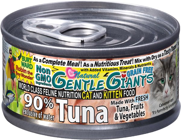 GENTLE GIANTS Natural NonGMO Tuna GrainFree Cat & Kitten Canned Cat