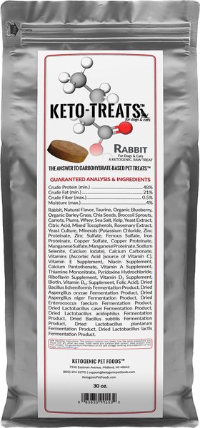 Ketogenic Pet Food Keto Rabbit Freeze-Dried Dog & Cat Treats, 30-oz bag slide 1 of 1