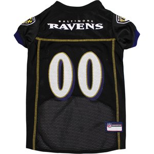 Pets First NFL Dog & Cat Jersey, Baltimore Ravens, Small