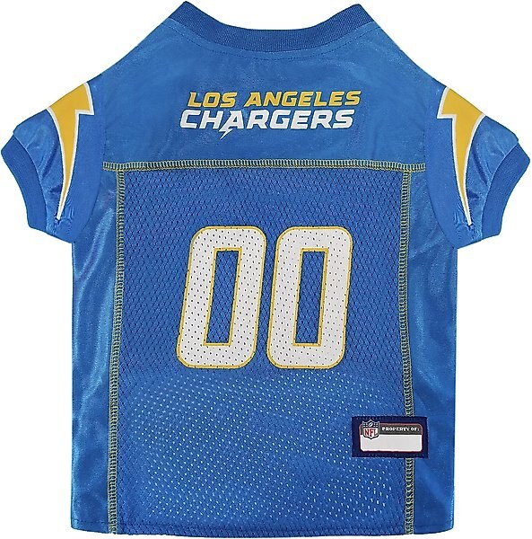 Pets First NFL Dog & Cat Jersey, Los Angeles Chargers, Small slide 1 of 3