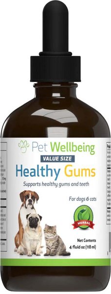 Pet Wellbeing Healthy Gums Liquid Dental Supplement for Cats & Dogs