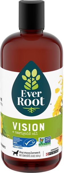 EverRoot by Purina Vision + Marigold Oil Liquid Dog Supplement, 16-oz bottle slide 1 of 11