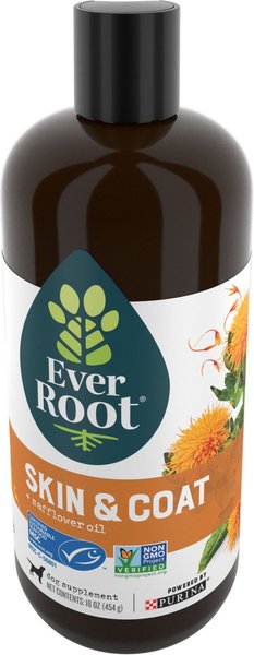 EverRoot by Purina Skin & Coat + Safflower Oil Liquid Dog Supplement, 16-oz bottle slide 1 of 10