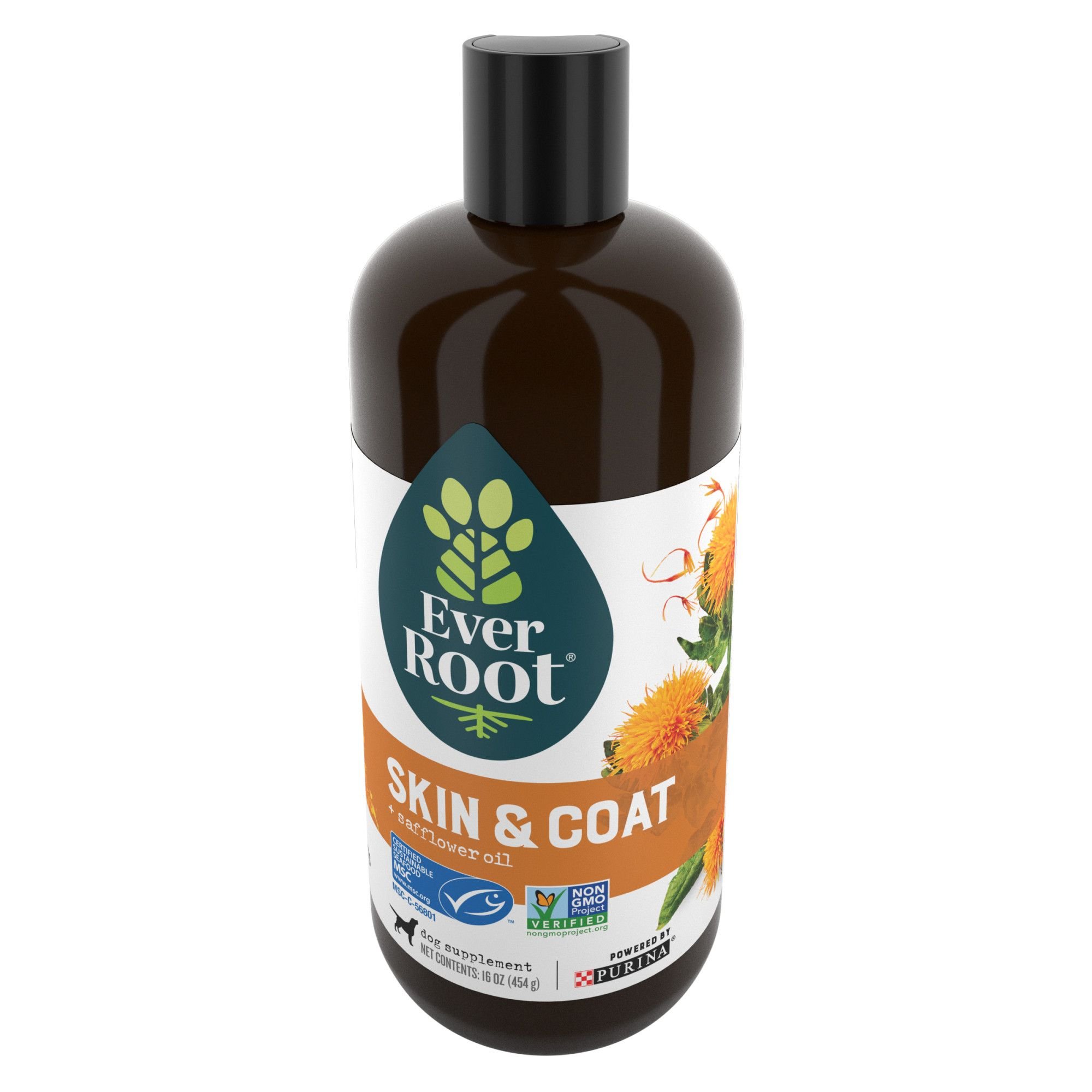 EVERROOT by Purina Skin & Coat + Safflower Oil Liquid Dog Supplement