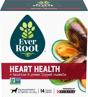 EverRoot by Purina Heart Health + Taurine & Green Lipped Mussels Liquid Dog Supplement, 0.5-oz, case of 14, slide 1 of 1