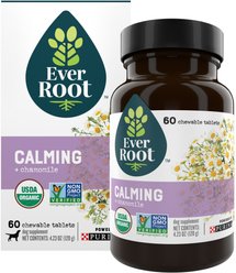 EverRoot by Purina Calming + Chamomile Chewable Tablets Dog Supplement, 60 count