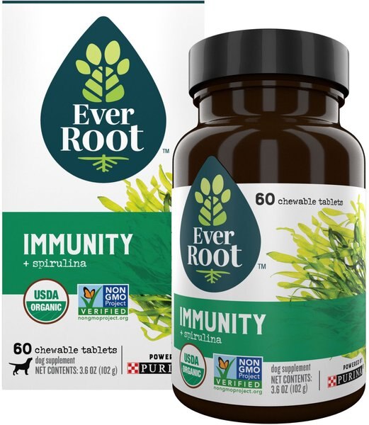 EverRoot by Purina Immunity + Spirulina Chewable Tablets Dog Supplement, 60 count slide 1 of 10