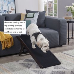 Unipaws Foldable Wooden Cat & Dog Ramp, Espresso slide 2 of 8