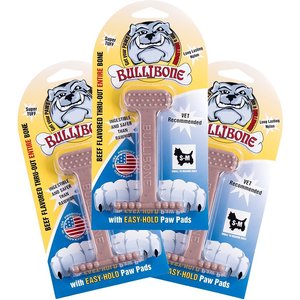 BulliBone Nylon Beef Flavor Dental Dog Chew Toy, Small, 3 count