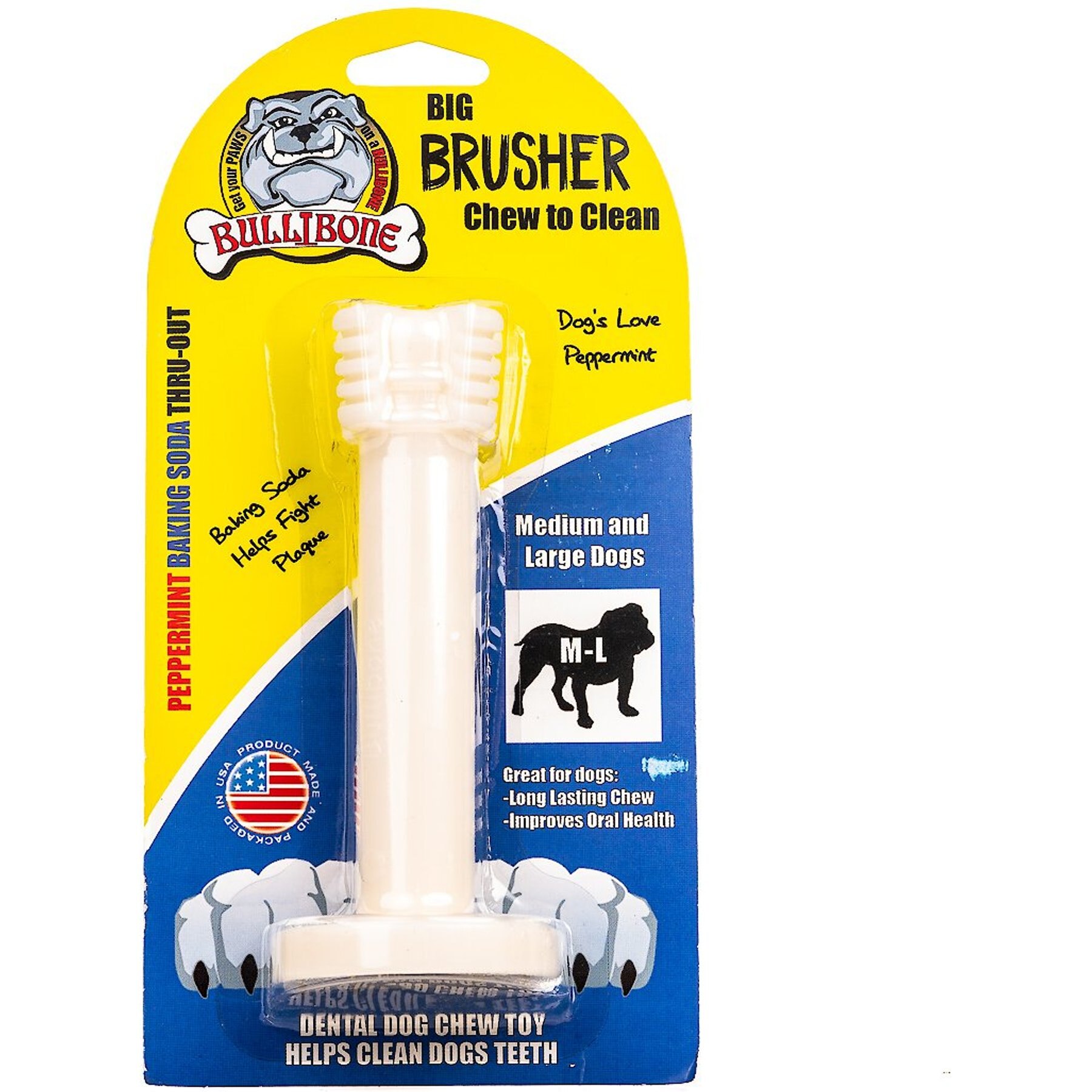 BulliBone Brusher Dental Dog Chew Toy