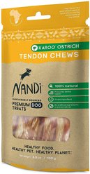 Nandi Karoo Ostrich Tendon Chews Dog Treats, 3.5-oz bag