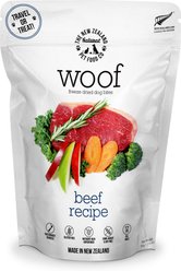 The New Zealand Natural Pet Food Co. Woof Beef Recipe Grain-Free Freeze-Dried Dog Treats, 1.76-oz bag slide 1 of 3