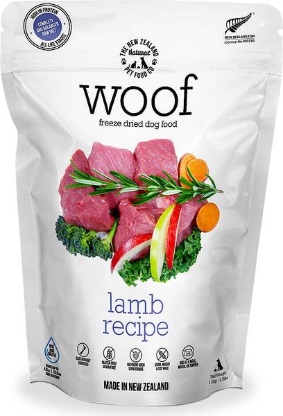 The New Zealand Natural Pet Food Co. Woof Lamb Recipe Grain-Free Freeze-Dried Dog Food, 42-oz bag slide 1 of 3