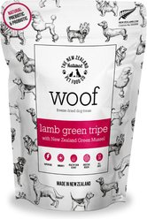 The New Zealand Natural Pet Food Co. Woof Lamb Green Tripe Freeze-Dried Dog Treats, 1.4-oz bag