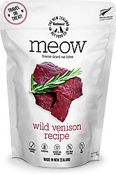 The New Zealand Natural Pet Food Co. Meow Wild Venison Grain-Free Freeze-Dried Cat Treats, 1.76-oz bag slide 1 of 3