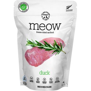 The New Zealand Natural Pet Food Co. Meow Duck Grain-Free Freeze-Dried Cat Food, 9-oz bag
