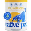 Native Pet Organic Pumpkin Fiber Powder Dog Supplement, 16-oz can