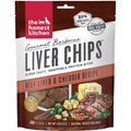 The Honest Kitchen Gourmet Barbecue Liver Chips Beef Liver & Cheddar Recipe Dog Treats, 4-oz bag